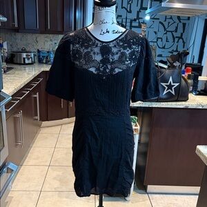 NWT Zara black short sleeve dress